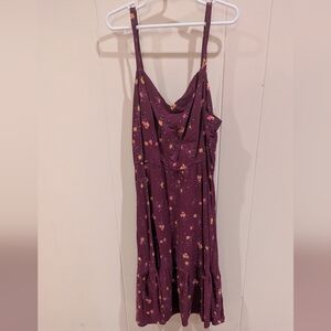 Old Navy Plum Floral Maxi Dress